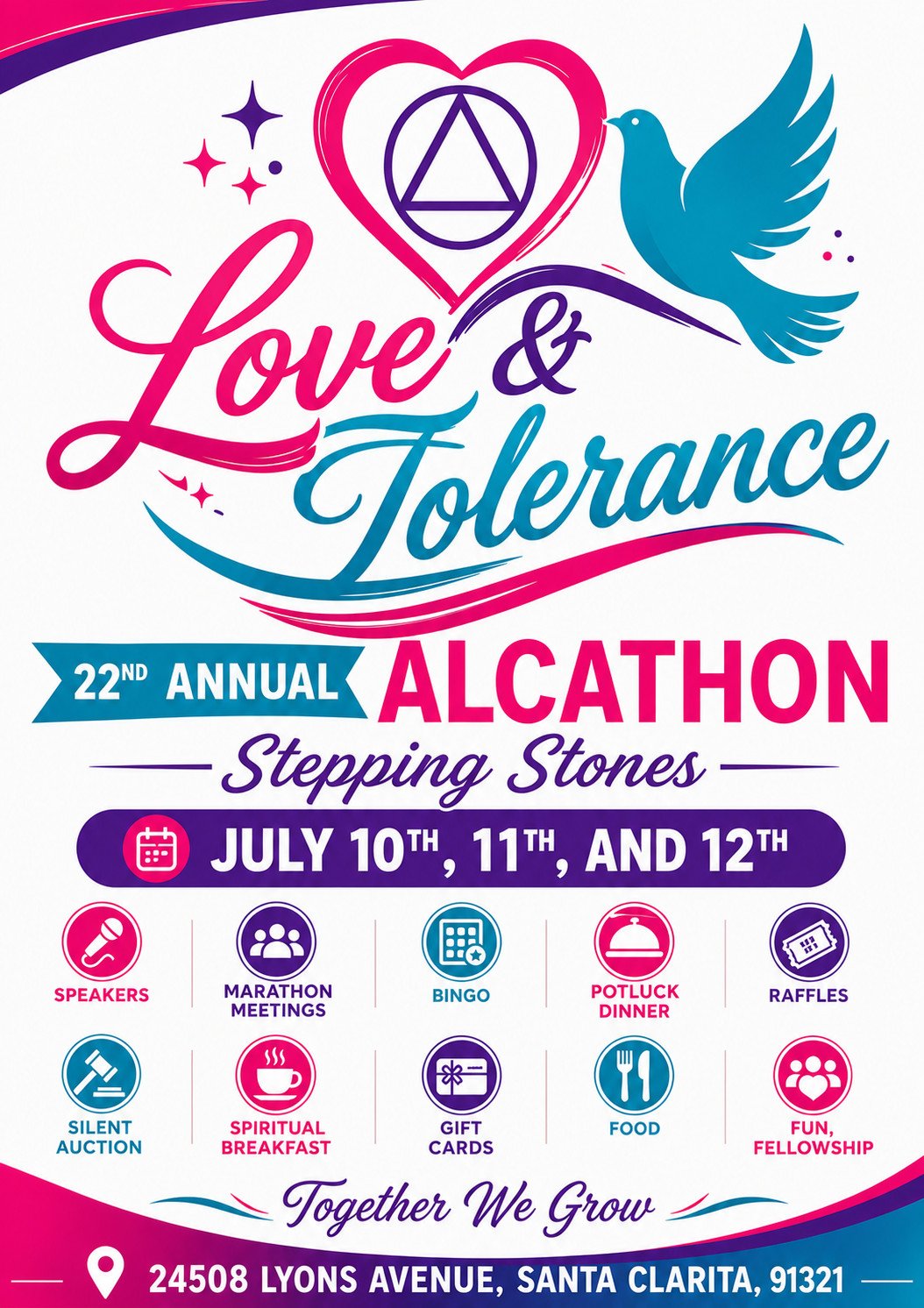 2026 07 10 22nd annual alcathon love and tolerance