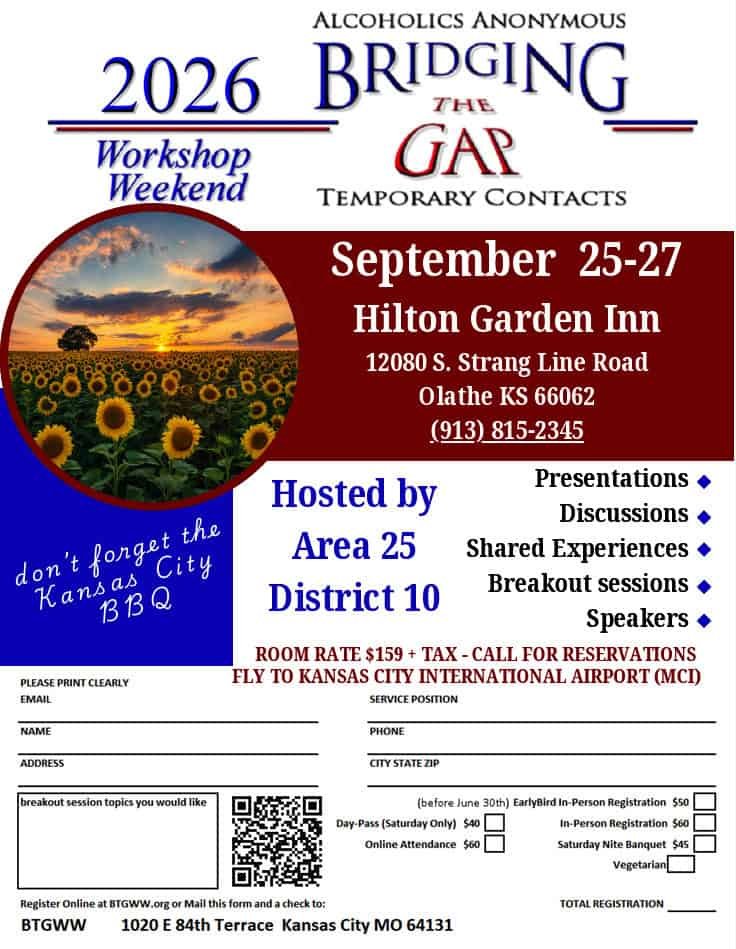 2026 09 25 aa bridging the gap workshop weekend