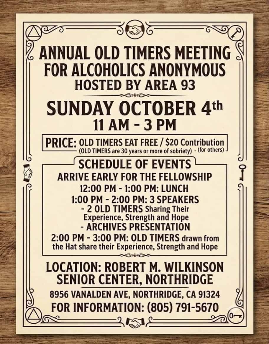 2026 10 04 annual old timers meeting